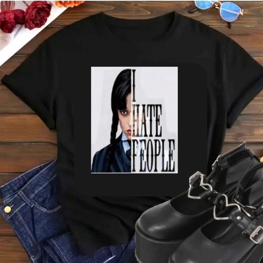 "I hate People" Wendy Adam's family CUSTOM GRAPHIC TSHIRT